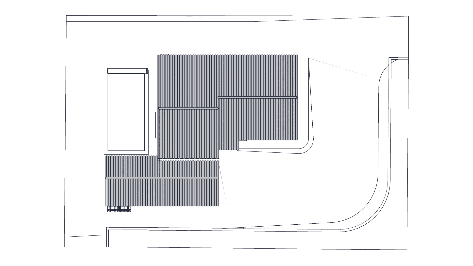 Plan de masse de la maison et de sa parcelle
