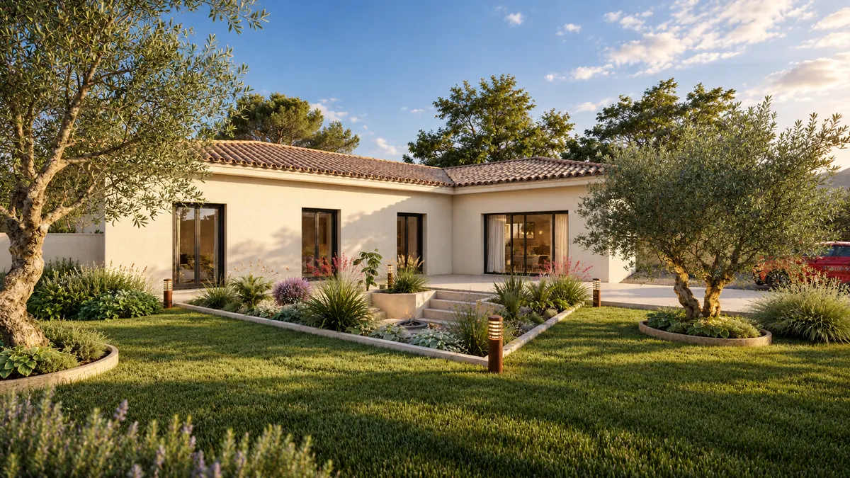 La même maison en perspective 3D